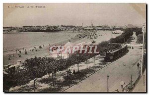 Old Postcard Royan theft & # 39oiseau Train