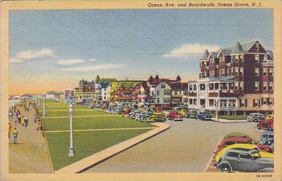 New Jersey Ocean Grove Ocean Ave And Boardwalk