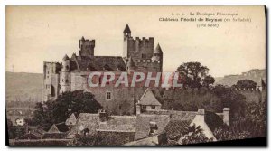 Old Postcard The Dordogne Picturesque Feodal Chateau Beynac Sarlat in north c...