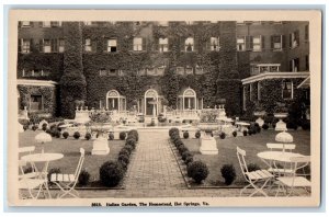 Italian Garden The Homestead Hot Springs Virginia VA Vintage RPPC Photo Postcard