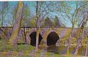 Virginia Old Stone Bridge Over Bull Run Near Manassas National Battlefield Park