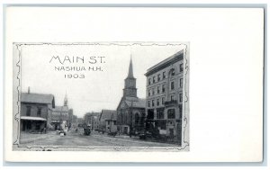 1903 Main St. Exterior Building Nashua New Hampshire NH Vintage Antique Postcard