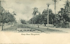 british guiana, Guyana, Demerara, GEORGETOWN, Camp Street (1900s) Postcard (1)