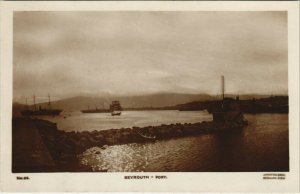 PC CPA LEBANON, BEYROUTH, PORT, Vintage REAL PHOTO Postcard (b23105)