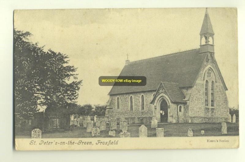 cu0359 - St Peter's on the Green Church , Froxfield , Hampshire - postcard
