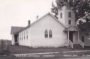 Wisconsin Cable Congregational Church Real Photo RPPC