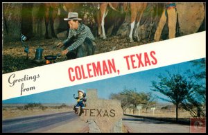 Greetings from Coleman, TX