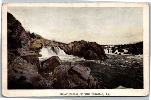 Postcard VA Great Falls of the Potomac