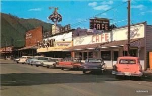 1960s Autos Main Street Marquee Cafe Jackson Hole Wyoming Colorpicture 3468