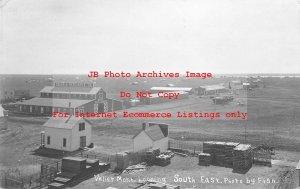 MT, Valier, Montana, RPPC, Southeast View, Boorman Mercantile Lumber, Fish Photo