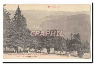 Our Alsace Old Postcard View of the valley of Munster making the & # 39hotel ...