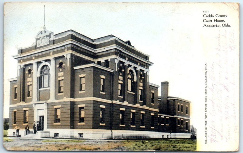 Postcard - Caddo County Court House - Anadarko, Oklahoma 