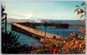 Vtg Duluth Minnesota MN Arrowhead Bridge Over St Louis River 1950s View Postcard