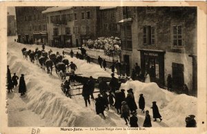 CPA MOREZ Le Chasse Neige dans la Grande Rue (447053)