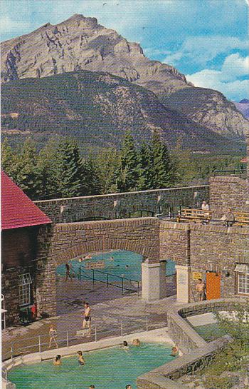 Canada Government Owned Cave and Basin Swimming Pool Banff Alberta