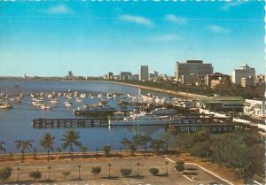 Manila, Philippines, Philippine Navy Headquarters Aerial View 1982 Postcard