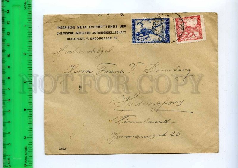 254998 Jugoslavia 1919 year Zagreb Helsinki real posted COVER