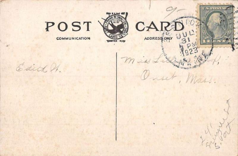 North Berwick Maine Post Office Row Street View Antique Postcard K94242