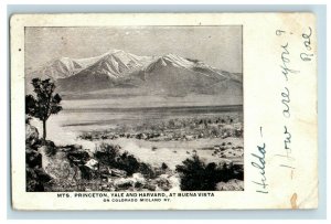 Circa 1900 Highlands Station MTS. Princeton Yale & Harvard Railroad P18 