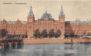 US20 Europe Netherlands Amsterdam central station clocktower railway station