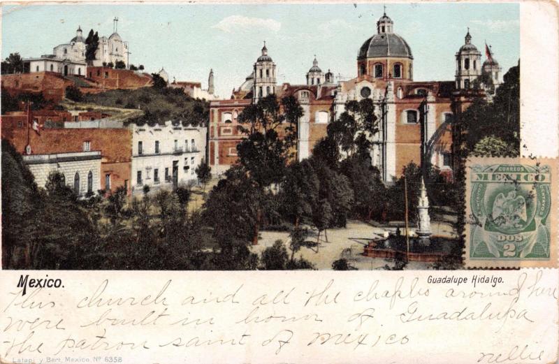 GUADALUPE HIDALGO MEXICO PANORAMA VIEW~LATAPI y BERT PUBL POSTCARD 1905