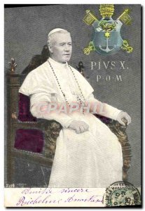 Old Postcard Pope Pis X