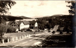 RPPC, Long View Hotel, Long Lake NY c1947 Vintage Postcard M80