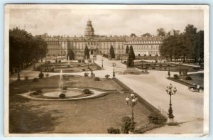 1931 Karlsruhe, Germany Museum Baden RPPC Real Photo Luftpost Landesmuseum A9