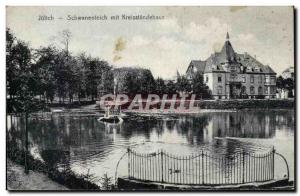 Postcard Old Julich Schwanenteich mit Kreisständehaus