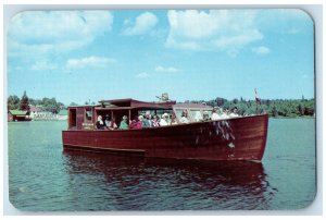 c1950's Miss Usama US Mailboat From Old Forge NY to Inlet NY Postcard 