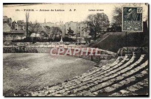 Old Postcard Paris Arenes de Lutece