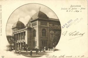 spain, BARCELONA, Palacio de Bellas Artes (1902) Stamp