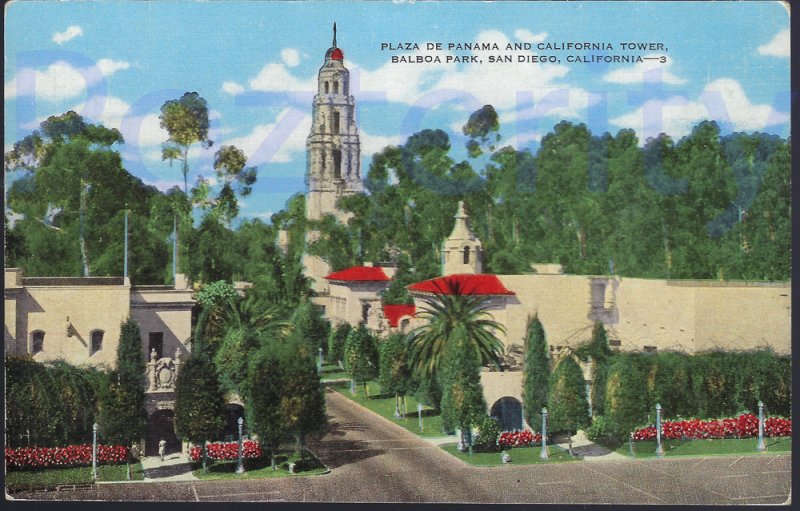 PLAZA DE PANAMA AND CALIFORNIA TOWER BALBOA PARK(32579) SAN DIEGO CALIFORNIA