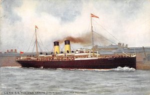 SS Hibernia Royal Mail Writing on back 