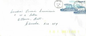 Entier Postal Stationery Postal Canadian Charter Boat Shaho