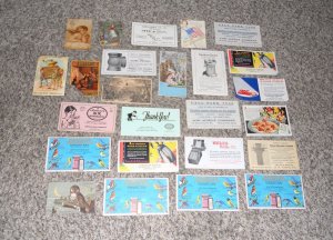 Lot Of (25) ANTIQUE TRADE ADVERTISING CARDS FLYERS BROCHURES  INK BLOTTERS (D10)