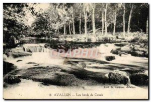 Old Postcard The Banks Of Avallon Cousin