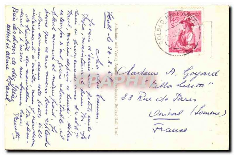 Old Postcard Solbad Hall in Tirol