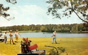 PINE MOUNTAIN, GA Georgia  CALLAWAY GARDENS GOLF COURSE  Golfers~Cart  Postcard