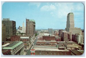 Memphis Tennessee Postcard Business District Looking North On Second St. c1960's