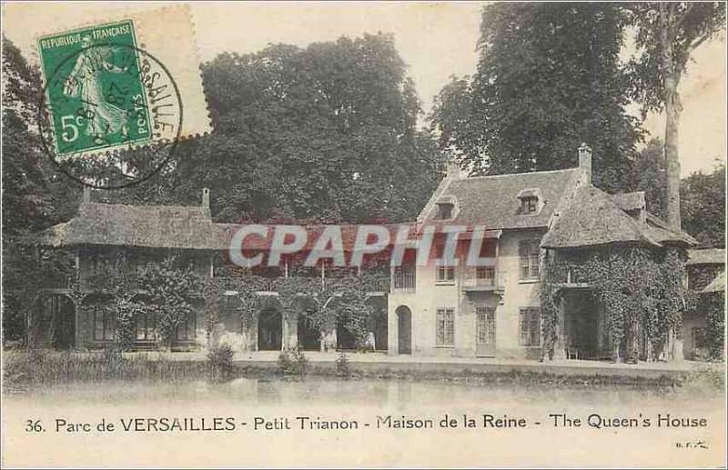 Postcard Old Park of Versailles Petit Trianon Queen's House