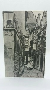 Vintage Postcard The Bullpit Bradford on Avon 2 young Girls Pose for The Camera