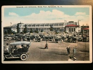 Vintage Postcard 1915-1930 Grounds & Entrance State Fair Syracuse New York