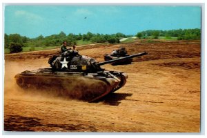 1968 Trainees of US Army Training Center Battle Tank Fort Knox KY WW2 Postcard