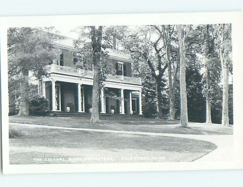 1950's rppc COLONEL SCACX HOMESTEAD Ellsworth Maine ME HM3983 United