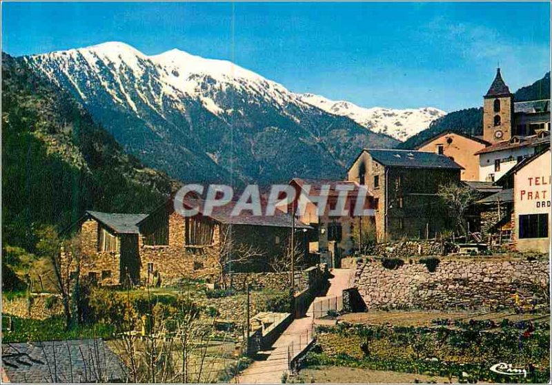 Postcard Modern Typical Village of Ordino (Andorra)