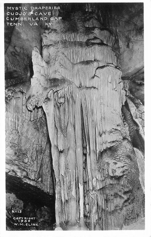 Postcard RPPC Cumberland Gap Tennessee Cudjo's Cave Mystic Cline 23-2224