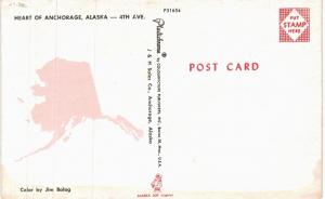 Anchorage AK Fourth Avenue Main Street Aerial 1950s MINT 