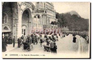 Old Postcard Lourdes Station of Brancardiers