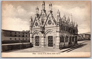 Vtg Italy Pisa Chiesa di S Maria della Spina Church 1910s Old View Postcard